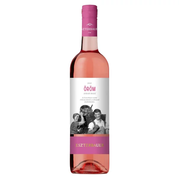 ESZTERBAUER Öröm Syrah Rozé 2022 (0,75l) - Száraz rosébor - Italakció - Ital rendelés