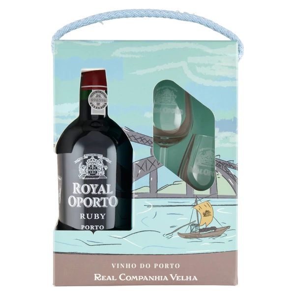 ROYAL OPORTO Ruby + dd, pohár (0,75l) - Édes vörösbor - Italakció - Ital rendelés