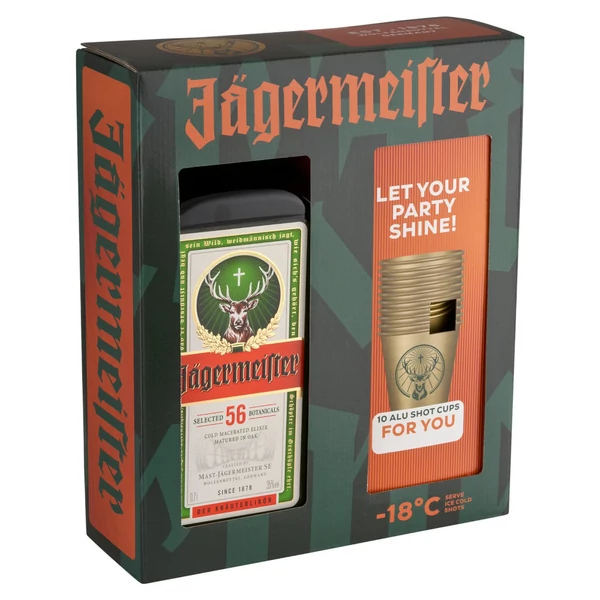 JAGERMEISTER likőr + dd, pohár (0,7l - 35%) - Italakció - Ital rendelés