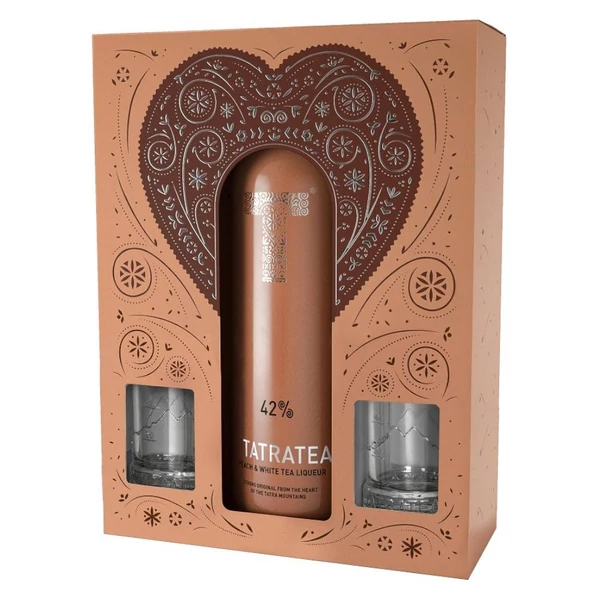 TATRATEA Őszibarackos Tea PDD + pohár likőr (0,7l - 42%) - Italakció - Ital rendelés