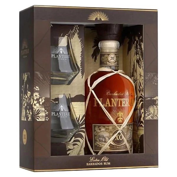 PLANTERAY XO 20th Anniversary rum + dd, pohár (0,7l - 40%) - Italakció - Ital rendelés