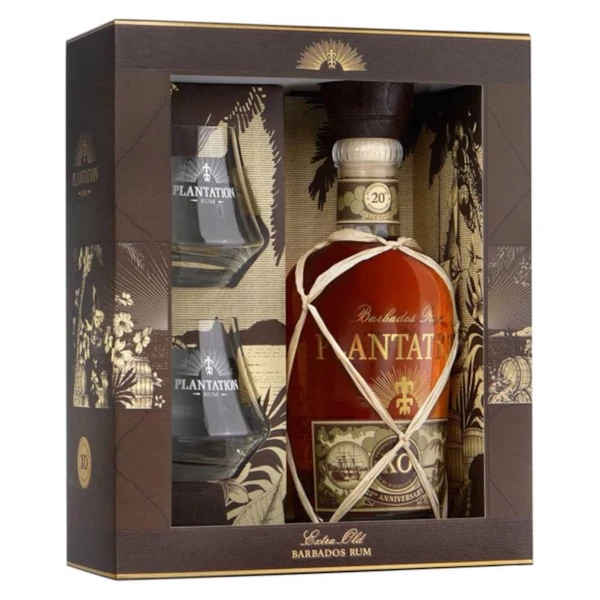 PLANTATION XO 20th Anniversary rum + dd, pohár (0,7l - 40%)