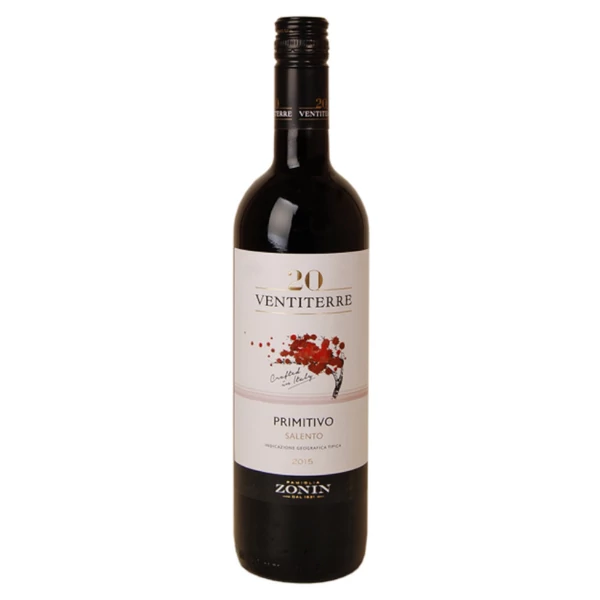 ZONIN Ventiterre Primitivo 2021 (0,75l) - Száraz vörösbor - Italakció - Ital rendelés