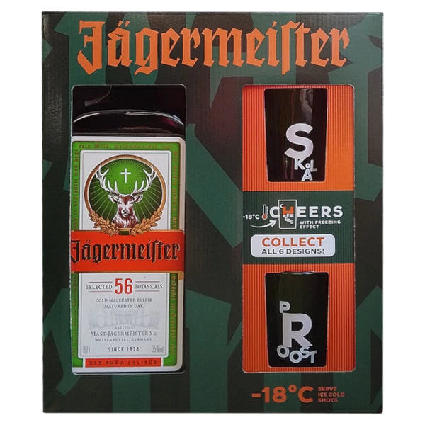 JAGERMEISTER likőr + dd, pohár (0,7l - 35%) - Italakció - Ital rendelés