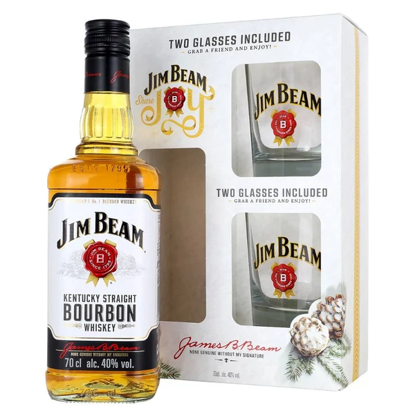 JIM BEAM whisky + dd, pohár (0,7l - 40%) - Italakció - Ital rendelés